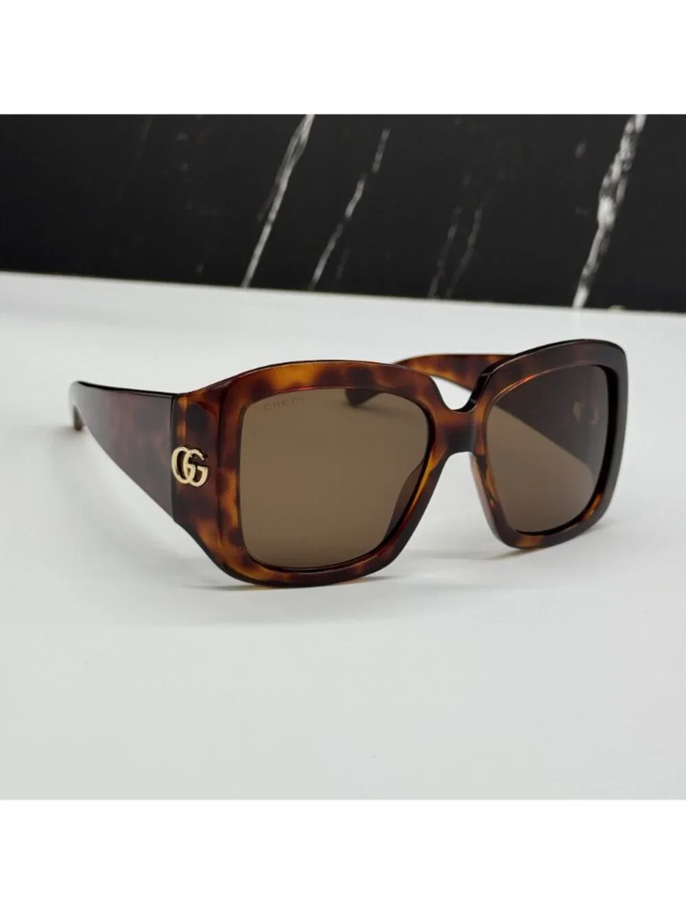 New Gucci GG1402S 002 Havana Brown Oversized Women Sunglasses